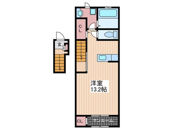 Ｌラシック古市橋の物件間取画像